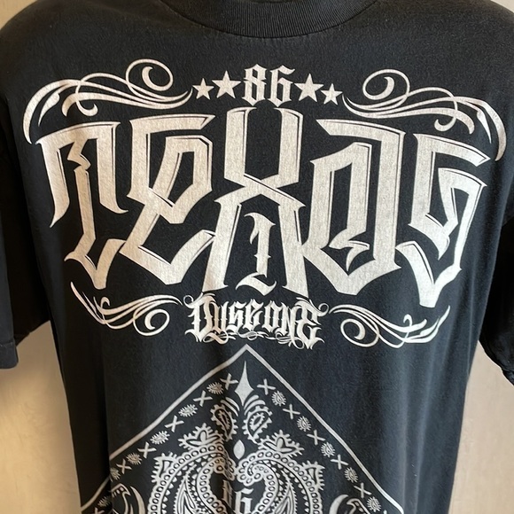 Dyse One Texas Bandana Print Graphic Tee Black Rare Size X-Large EUC - Picture 5 of 7